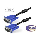 Cable VGA 10Mts M/M con Filtro Conector Azul