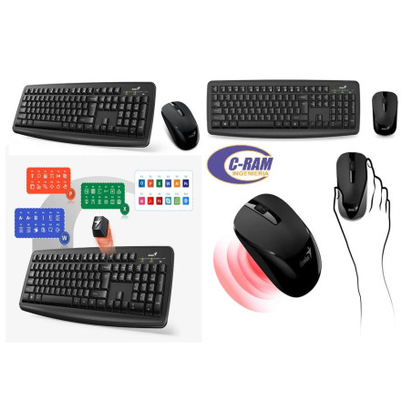 Kit Teclado Mouse Inalámbrico Smart KM-8100 Genius
