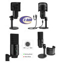 Micrófono Condensador Fifine Negro USB-C/A K683B