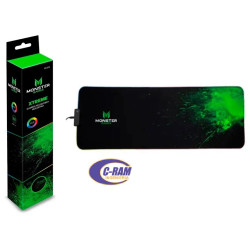 Mouse Pad Microfibra Antideslizante Rgb Monster