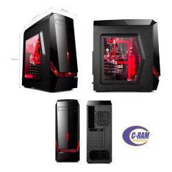 Gabinete Mini Tower Gamer GamePro G6BB  3 Fan