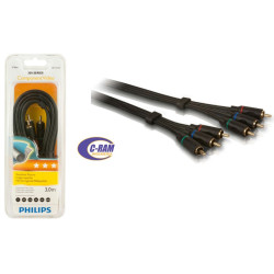Cable Video Rca Philips 3 Metros Philips