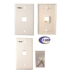Placa Frontal Simple Tipo 120 Blanca Ulink