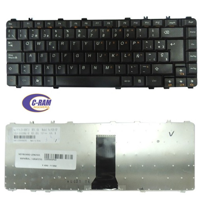 Teclado Negro Español Y450 Y550 LENOVO 