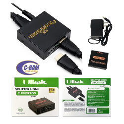 Splitter HDMI 1x2  Full HD 4K  Metalico  Ulink
