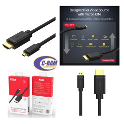 Adaptador Micro HDMI Macho a HDMI Macho Unitek