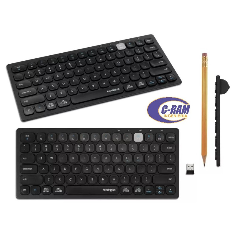 Teclado Compacto Wireless K75502 Negro Español