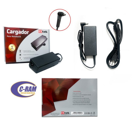 Cargador Para Asus 19V 3 42A 65W 4 0x1 35mm Utek