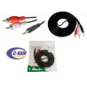 Cable de Audio 3 5mm a 2 RCA de 1 5mts Ulink