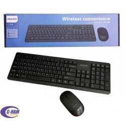 Kit Teclado/Mouse Inalámbrico C314 Negro Philips 