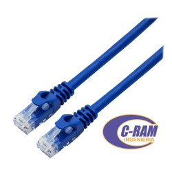 Cable Red Patch Cord Cat6  1Gbps 3mts Azul HP 