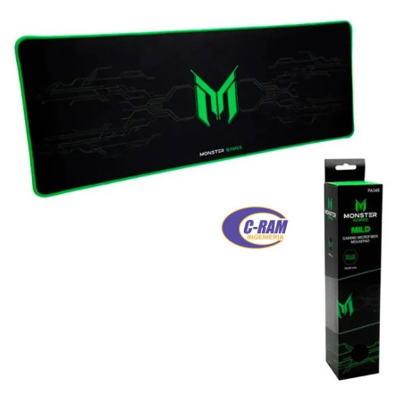 Mouse Pad Microfibra Antideslizante 75x28 Monster