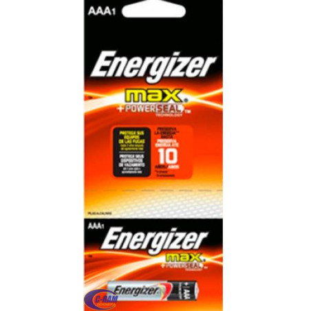 Pila Alcalina Max AAA1 1 5V Energizer Max 1 Unidad