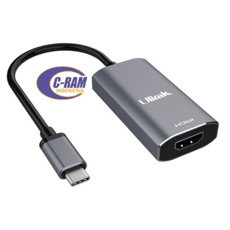 Adaptador USB-C Macho a HDMI Hembra 8K V2 1 Ulink