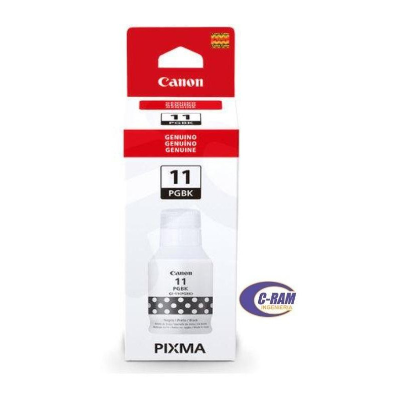 Botella de Tinta Original Canon GI-11 Negro 135ml