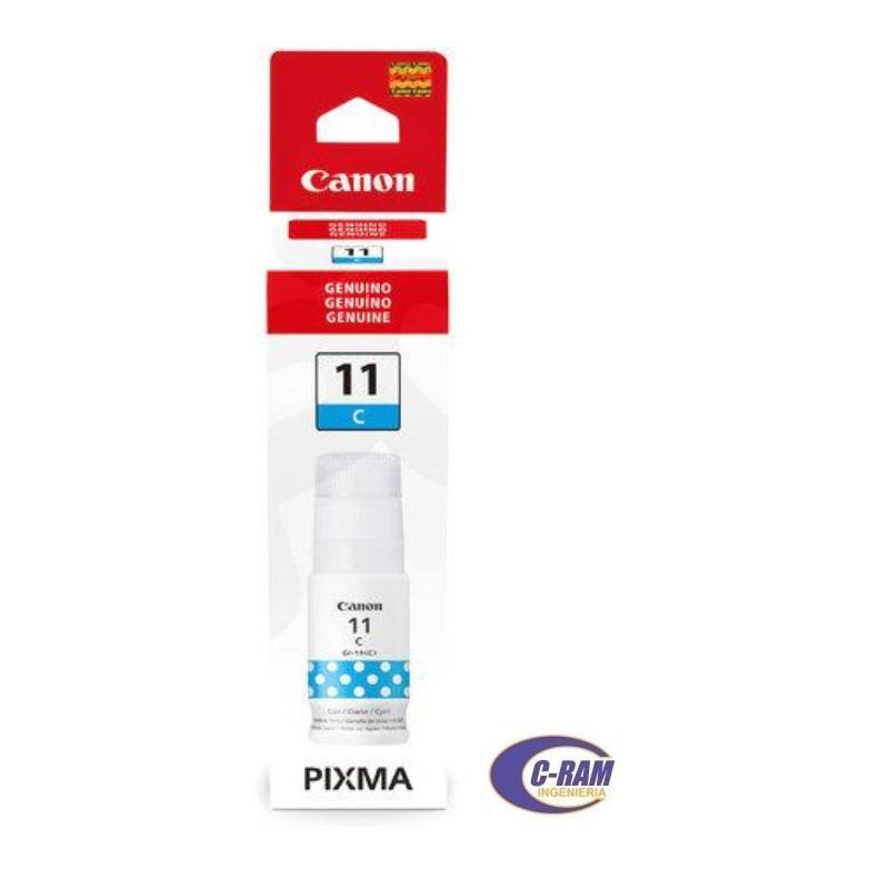 Botella de Tinta Original Canon GI-11 Cyan 70ml