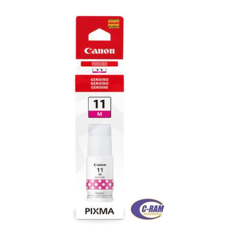 Botella de Tinta Original Canon GI-11 Magenta 70ml