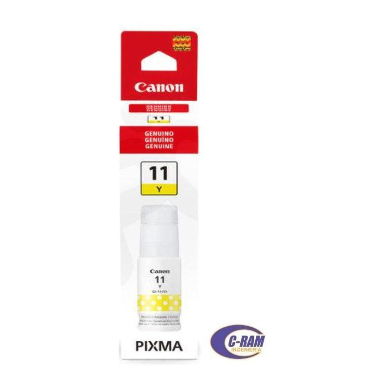 Botella de Tinta Original Canon GI-11 Yellow 70ml