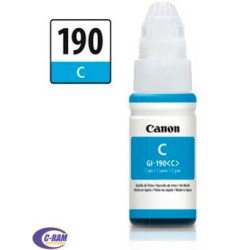 Botella Tinta GI-190 Cyan 70Ml Original CANON