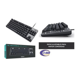 Teclado Mecanico Logitech K835 Tkl Gris Idioma Esp