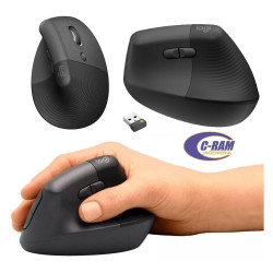 Mouse Logitech Lift Vertical  Color Negro 4 000dpi
