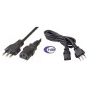 Cable Poder PC Macho Hembra 220V 1 8Mt 3x42x0 75