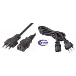 Cable Poder PC Macho Hembra 220V 1 8Mt 3x42x0 75