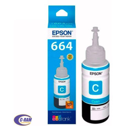 Botella de Tinta T664 Cyan 70Ml EPSON Original