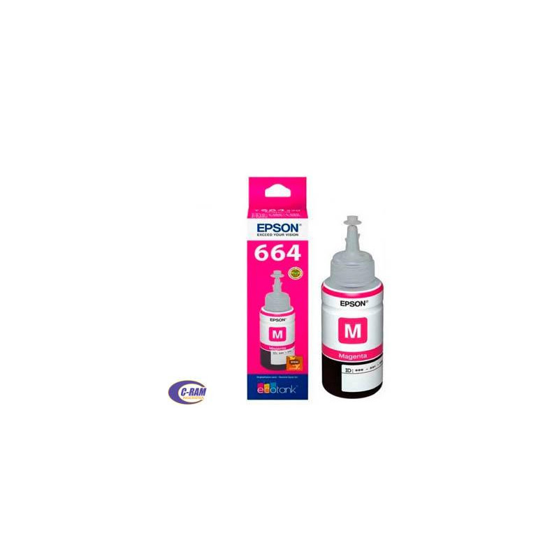Botella de Tinta T664 Magenta 70Ml EPSON Original 