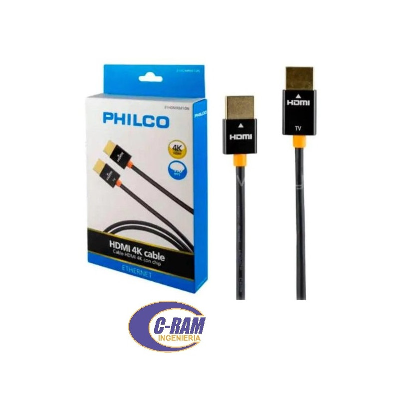 Cable HDMI Macho- Macho V1 4 4K  Con Chip 1Mts 