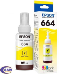 Botella de Tinta T664 Yellow 70Ml EPSON Original 