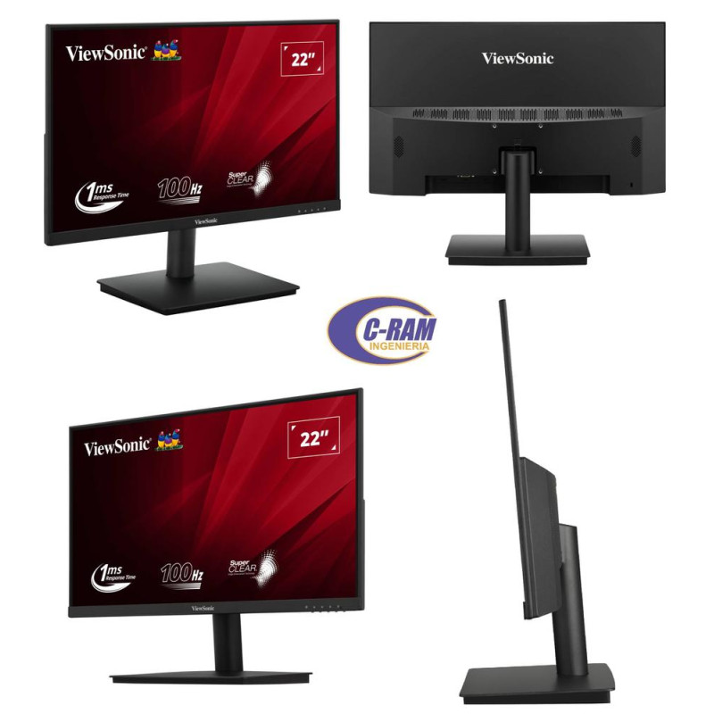 Monitor Led 22 Full HD 250 Nits Panel VA ViewSonic