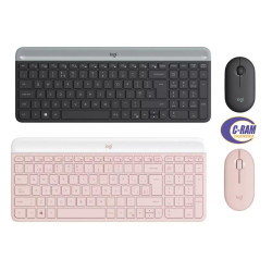 Kit Inalámbrico MK470 Slim Rosa Logitech