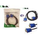Cable VGA 1 8Mt  Filtro  Nikel Conector Azul Ulink