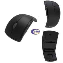 Mouse Optico Inalambrico  plegable Klip Xtreme