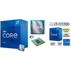 Cpu Intel Core i7-11700  LGA 1200   2 5Ghz 16Mb  