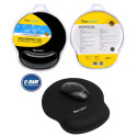 Mouse Pad Gel Tela Antideslizante Negro Tecmaster