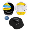 Mouse Pad Gel Tela Antideslizante Negro Tecmaster