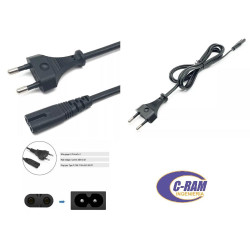Cable de Poder Tipo Ocho 8  Macho-Hembra 1 5mts
