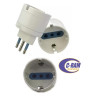 Adaptador de Enchufe Schuko 78545  250V 10A Philco