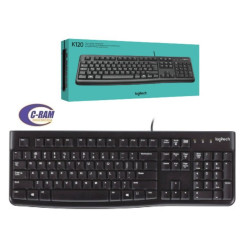 Teclado Logitech Alambrico USB K120 Negro