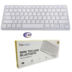 Mini Teclado Inalámbrico Bluetooth Silver Tecmaste