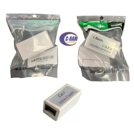 Copla de conexión RJ45  Hembra - Hembra Cat6 Ulink
