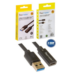 Cable Extensión  SS 1 5Mts  USB-A 3 0 A USB-C 3 2 