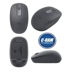 Mouse Inalámbrico Logitech M196 Bluetooth Grafito