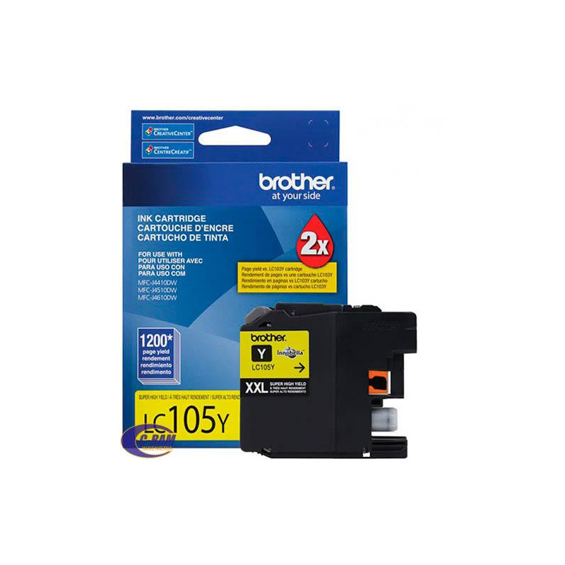  Cartucho de tinta C105Y Yellow XXL BROTHER