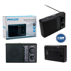 Radio 4 Bandas Recargable IC-18R USB SD Philco 