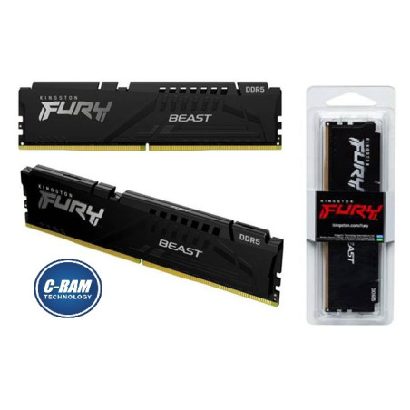 Memoria Ram DDR5 16GB 5600Mhz  FURY Beast Black