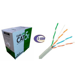 Bobina Cable de RED Cat5E  24AWG  100Mts Ulink