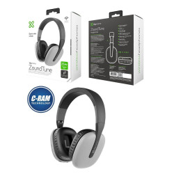 Audífonos Bluetooth 8Hrs Zound Tune Ligero Gris